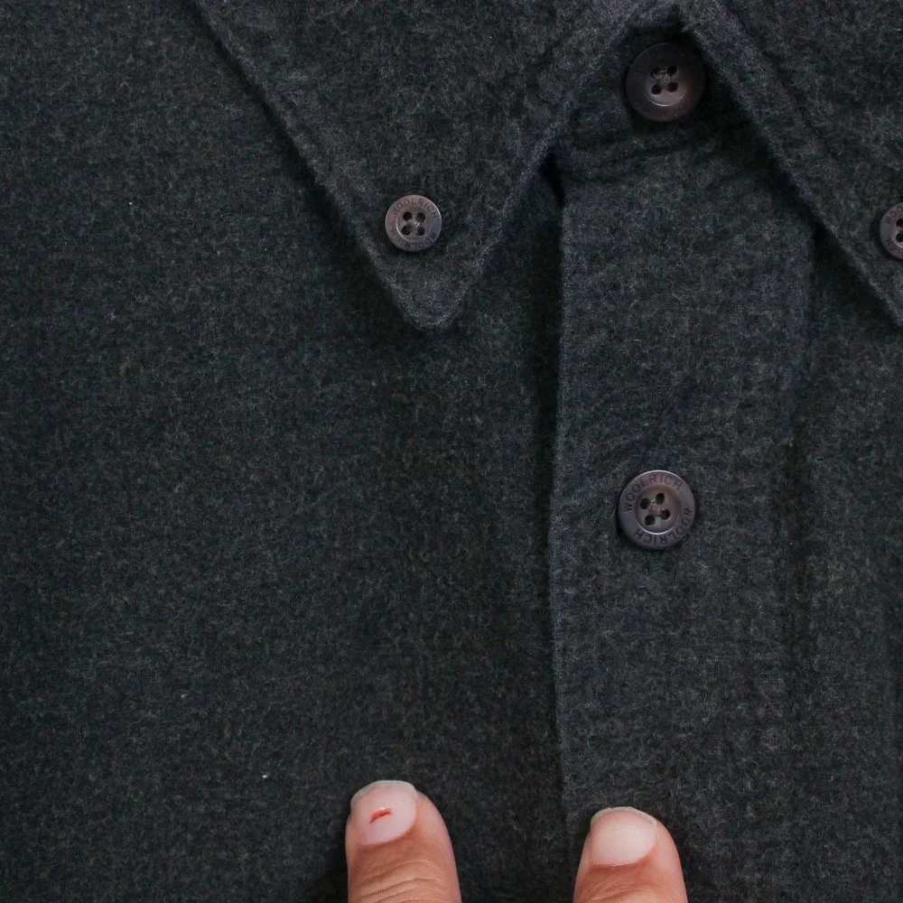 Woolrich Shirt Men's XXL Olive Heather Button Down - Picture 6 of 9